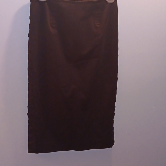 Marciano black matte satin skirt with side lacing - Picture 2 of 5